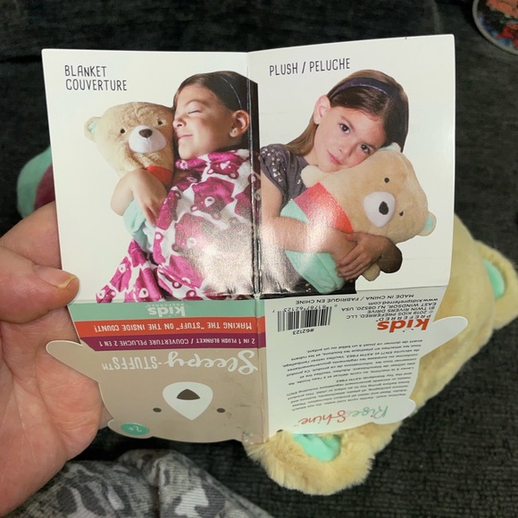 Kids Preferred Rise & Shine Sleepy Stuffs - Plush Stuffed Animal Blanket -Bear - Picture 5 of 6